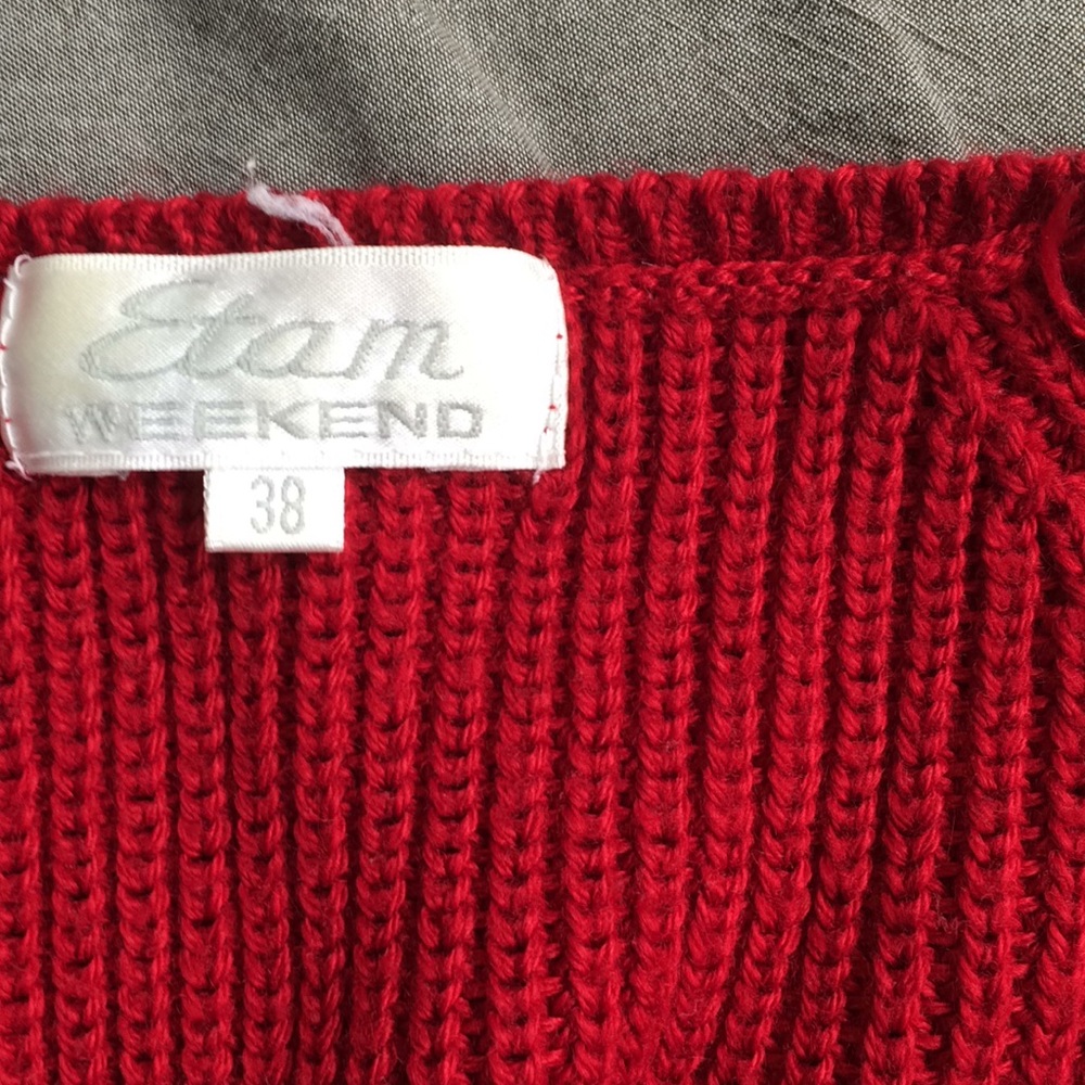 Red Knit sweater